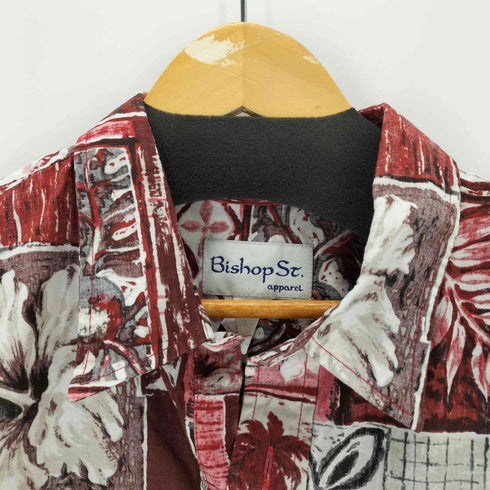 BISHOP St ハーフボタンアロハシャツ メンズ JPN:XL