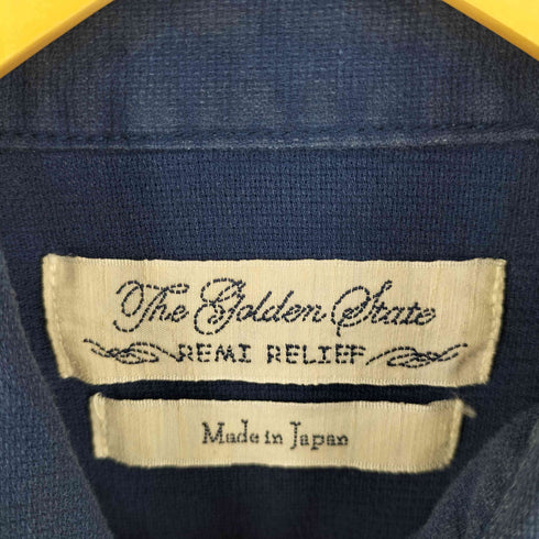 レミレリーフ REMI RELIEF スタッズ リネン混 ウエスタンシャツ メンズ JPN:S