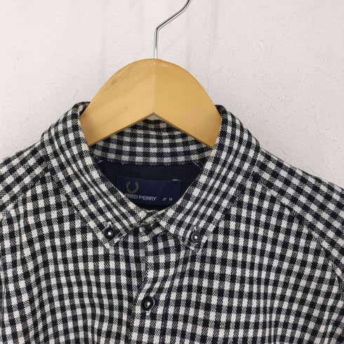 フレッドペリー FRED PERRY 刺繍ロゴ ギンガムチェック ボタンダウンシャツ メンズ JPN:M