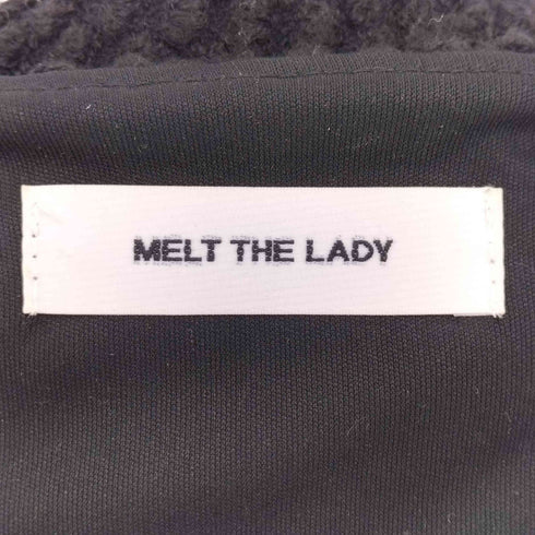 メルトザレディ Melt the lady スクエアネック ニット チュニック ワンピース レディース FREE