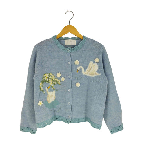 ピンクハウス PINK HOUSE SWAN LAKEモチーフニットカーディガン レディース