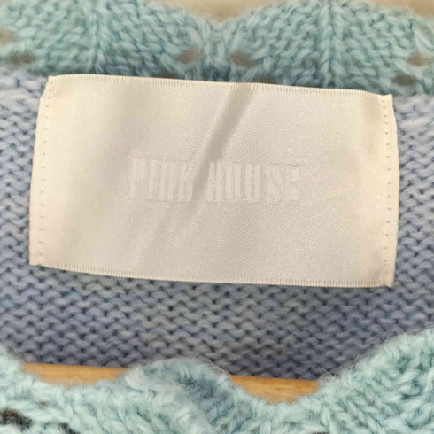 ピンクハウス PINK HOUSE SWAN LAKEモチーフニットカーディガン レディース