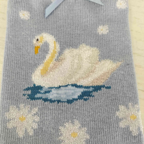 ピンクハウス PINK HOUSE SWAN LAKEモチーフソックス レディース