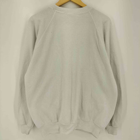 ヘインズ Hanes 80-90s USA製 コットンポリ KANAKOMO プリント ラグランスリーブ スウェット メンズ import:XL