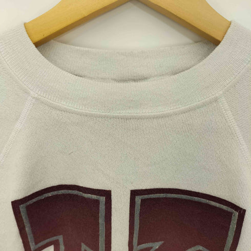 ヘインズ Hanes 80-90s USA製 コットンポリ KANAKOMO プリント ラグランスリーブ スウェット メンズ import:XL