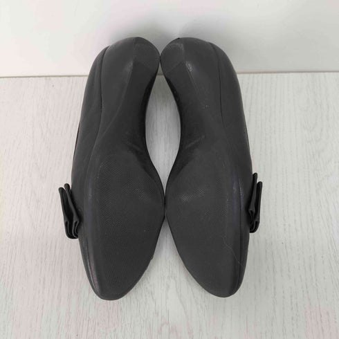 KAGURA カグラ レザー リボン パンプス バレーシューズ レディース JPN:24