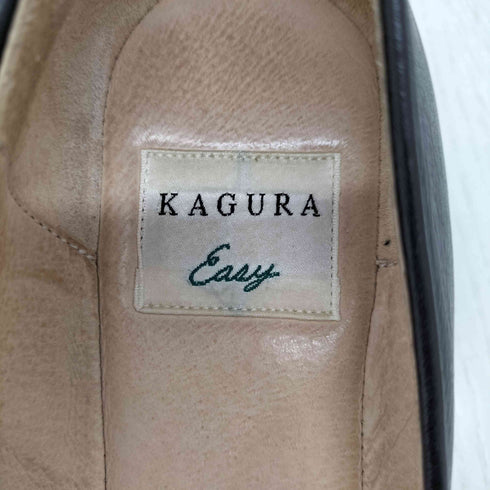 KAGURA カグラ レザー リボン パンプス バレーシューズ レディース JPN:24