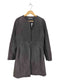 CLASSY lamb leather ラムレザーノーカラーコート レディース L