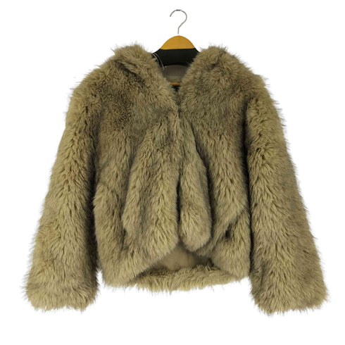 ザラ ZARA Fur Hooded Jacket レディース import:XS