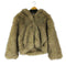 ザラ ZARA Fur Hooded Jacket レディース import:XS