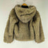 ザラ ZARA Fur Hooded Jacket レディース import:XS