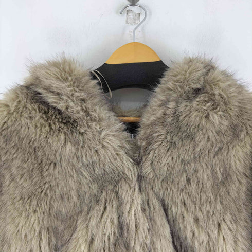 ザラ ZARA Fur Hooded Jacket レディース import:XS