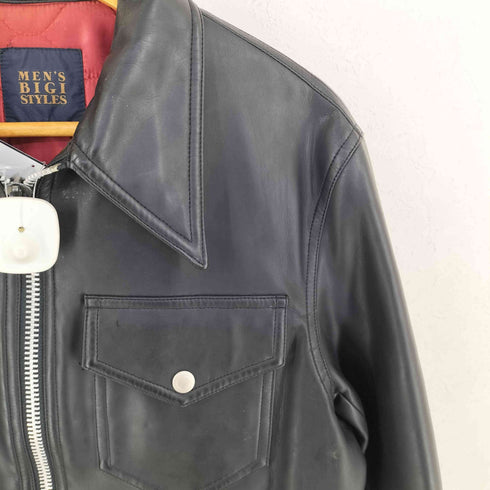 メンズビギ MENS BIGI コーティング加工コットン ライダースジャケット メンズ M