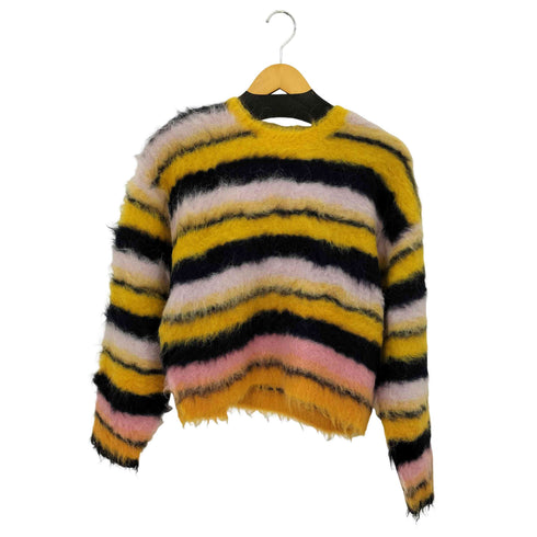マカフィー MACPHEE ディップダイボーダー クルーネック プルオーバーニット レディース S