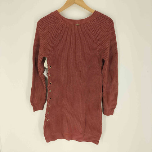 ゲス GUESS サイドレースアップ ロング ニット ワンピース レディース import:S