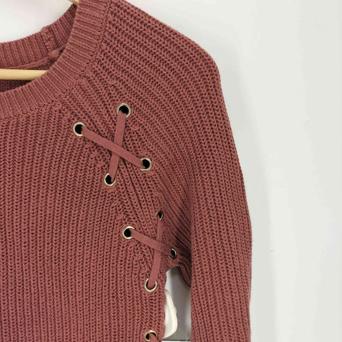 ゲス GUESS サイドレースアップ ロング ニット ワンピース レディース import:S
