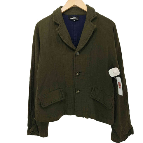 トリココムデギャルソン tricot COMME des GARCONS 00S 縮絨ウール デザインジャケット レディース JPN:M