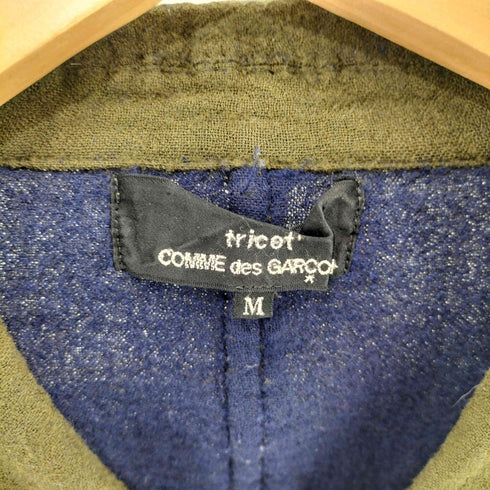 トリココムデギャルソン tricot COMME des GARCONS 00S 縮絨ウール デザインジャケット レディース JPN:M