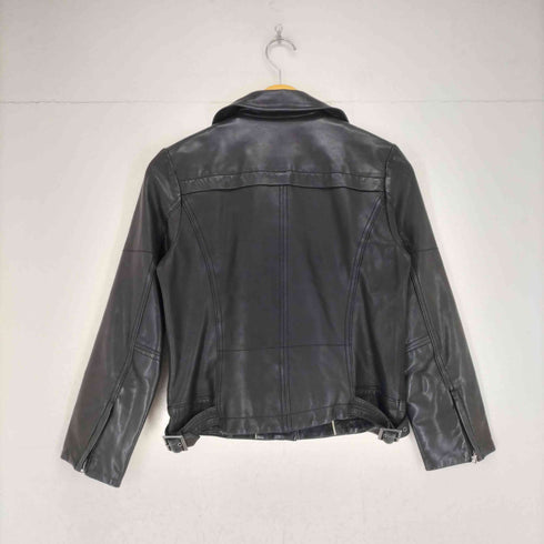 ルスーク Le souk lamb leather ラムレザーダブルライダースジャケット レディース 40