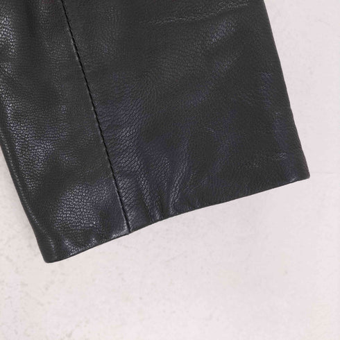 ルスーク Le souk lamb leather ラムレザーダブルライダースジャケット レディース 40