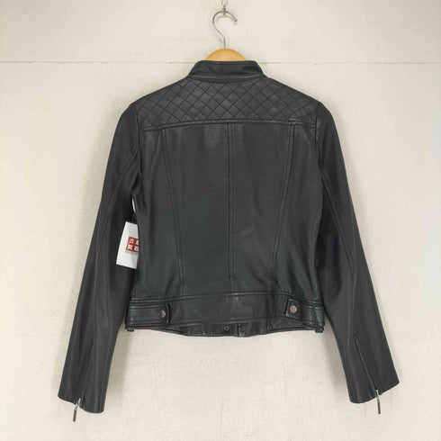 クードシャンス COUP DE CHANCE lamb leather ラムレザーシングルライダースジャケット レディース 38