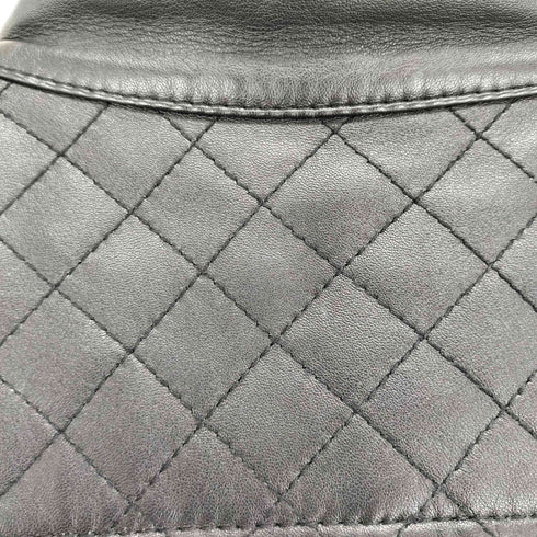 クードシャンス COUP DE CHANCE lamb leather ラムレザーシングルライダースジャケット レディース 38