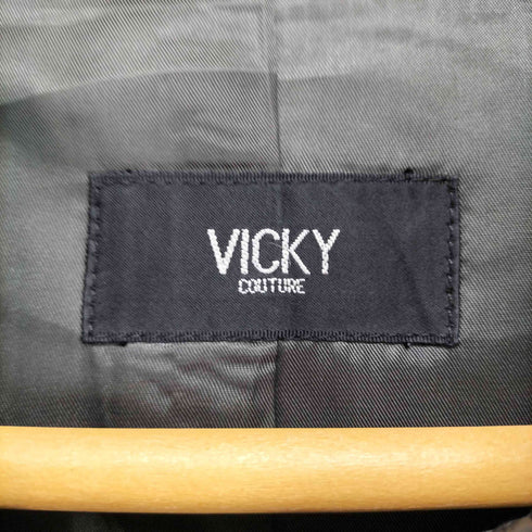 ビッキー VICKY pig leather ピッグレザーシングルライダースジャケット レディース 1