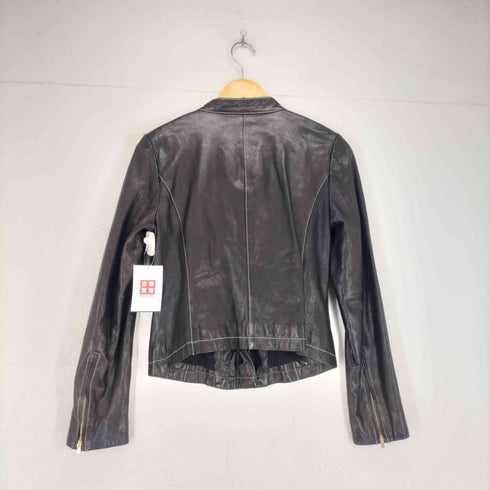 RISLEY lamb leather ラムレザーダブルライダースジャケット レディース 38