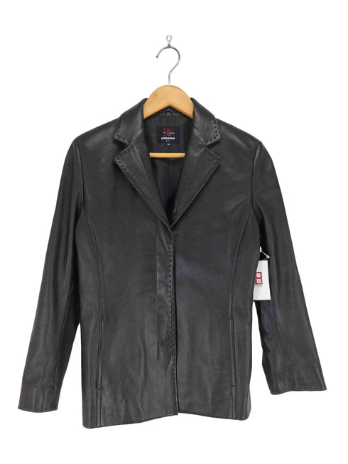 FIGARO lamb leather ラムレザー比翼3Bテーラードジャケット レディース 38