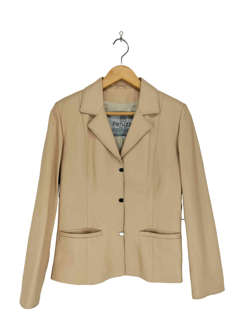 Peruzzi MADE IN ITALY VERA PELLE リアルレザーテーラードジャケット レディース 42