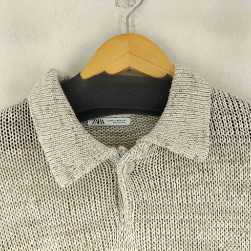 ザラ ZARA S/S 襟付き コットンニット メンズ JPN:M