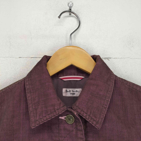 ポールスミス Paul Smith PINK コーデュロイジャケット レディース 40