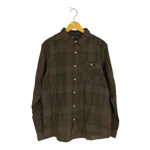 マウンテンハードウェア MOUNTAIN HARDWEAR チェック柄 フラップポケット L/S レギュラーカラーシャツ メンズ import:L