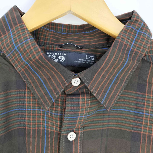 マウンテンハードウェア MOUNTAIN HARDWEAR チェック柄 フラップポケット L/S レギュラーカラーシャツ メンズ import:L