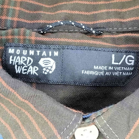 マウンテンハードウェア MOUNTAIN HARDWEAR チェック柄 フラップポケット L/S レギュラーカラーシャツ メンズ import:L
