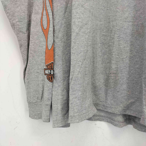 ハーレーダビッドソン HARLEY-DAVIDSON 00s USA製 両面プリント L/S クルーネック カットソー メンズ import:XL