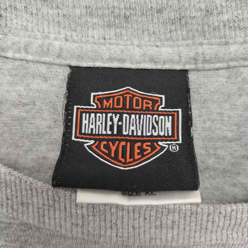ハーレーダビッドソン HARLEY-DAVIDSON 00s USA製 両面プリント L/S クルーネック カットソー メンズ import:XL