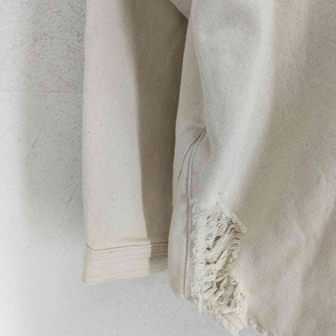ザラ ZARA ダメージ加工 デニムシャツジャケット レディース import:L