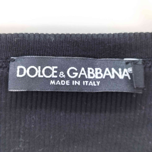 ドルチェアンドガッバーナ DOLCE&GABBANA ヘンリーネック リブ カットソー ロンT メンズ EUR:50