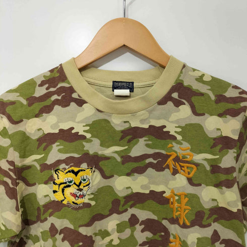 トウヨウエンタープライズ 東洋エンタープライズ ベトT ウッドランド カモ 刺繍 デザイン S/S Tシャツ メンズ JPN:S