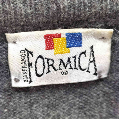 FORMICA カシミヤ100% モックネック ラグランスリーブ ニット セーター メンズ