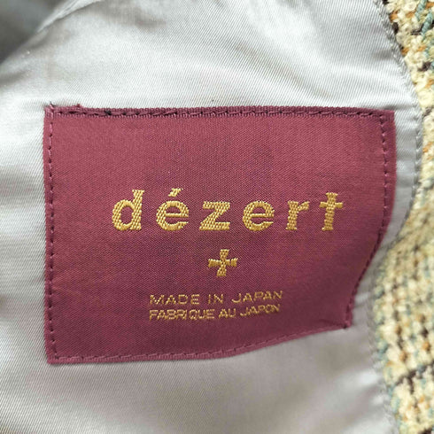 デザート dezert 80-90s チェック ツイード 2Bテーラード ジャケット メンズ JPN:M