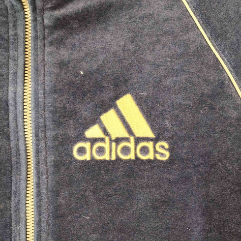 アディダス adidas Y2K 刺繍ロゴ ベロアジャケット メンズ