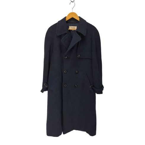 レノマ renoma PARIS ラマ モヘア アルパカ ウール ミックスファブリック ダブルブレスト チェスターコート メンズ EUR:46