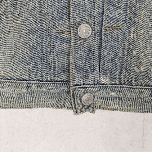 マークバイマークジェイコブス Marc by Marc Jacobs Y2K 短丈 ダメージ加工 デニムジャケット レディース XS