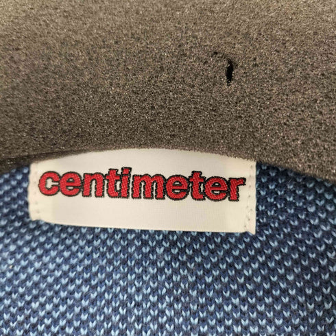 センチメーター centimeter ロゴ刺繍 ストライプハーフジップニット メンズ JPN:XL