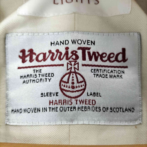 ハリスツイード Harris Tweed くるみボタン チェック柄 ベスト メンズ JPN:S