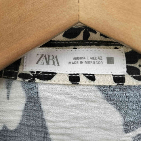 ザラ ZARA 総柄アロハシャツ メンズ JPN:L