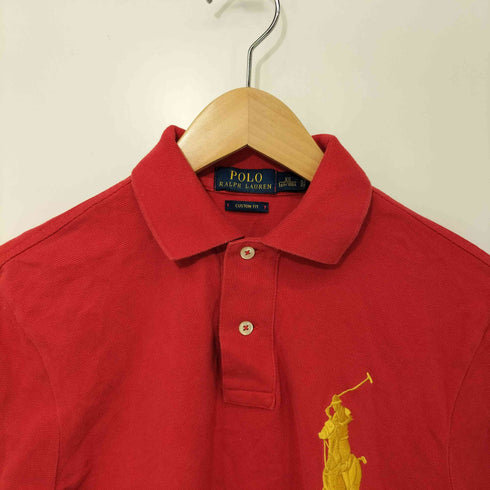 ポロラルフローレン POLO RALPH LAUREN CUSTOM FIT ビッグポニー刺繍 鹿の子 ポロシャツ メンズ import:XS