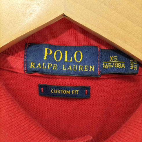 ポロラルフローレン POLO RALPH LAUREN CUSTOM FIT ビッグポニー刺繍 鹿の子 ポロシャツ メンズ import:XS